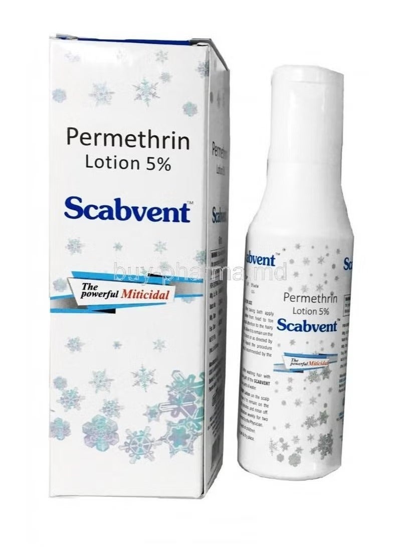 Scavent lotion, permethrin