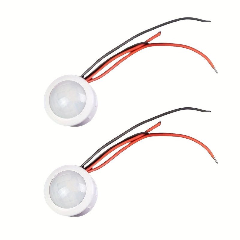 1 قطعة من مستشعر الحركة PIR الصغير بجهد 12V 24V، مفتاح ذكي لتحريض الجسم البشري للإضاءة. - Image 4
