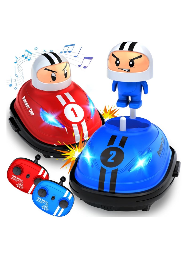 Generic Remote Control Cars Set of 2 for Kids – RC Ejecting Bumper Cars with LED Lights & Sound, RC Battle Stunt Cars, Ejecting RC Race Car Toddler Toys – Rechargeable, 2.4 GHz, Durable, Interactive Fun for Boys & Girls  - Image 1