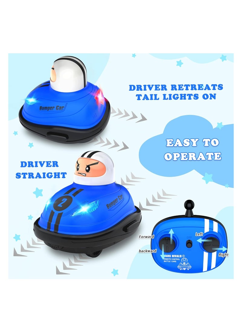 Generic Remote Control Cars Set of 2 for Kids – RC Ejecting Bumper Cars with LED Lights & Sound, RC Battle Stunt Cars, Ejecting RC Race Car Toddler Toys – Rechargeable, 2.4 GHz, Durable, Interactive Fun for Boys & Girls  - Image 4