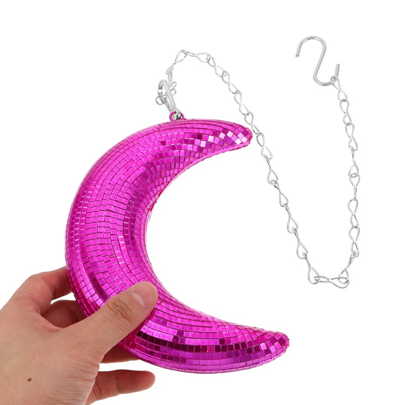 Disco : Disco Mirror Ornaments, Cute Hanging Party Mirror Decor With Chain, Retro Light Reflective For Party Home Decor - Image 3