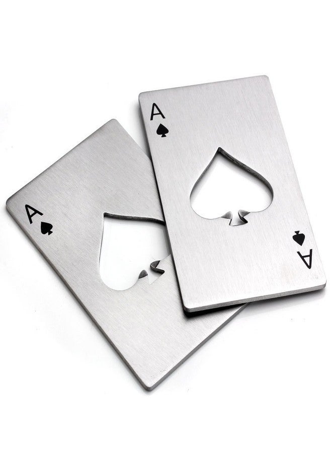 Yerwal Bottle Opener-Stainless Steel Credit Card Size Casino Bottle Opener for Your Wallet-2 pcs - Image 1