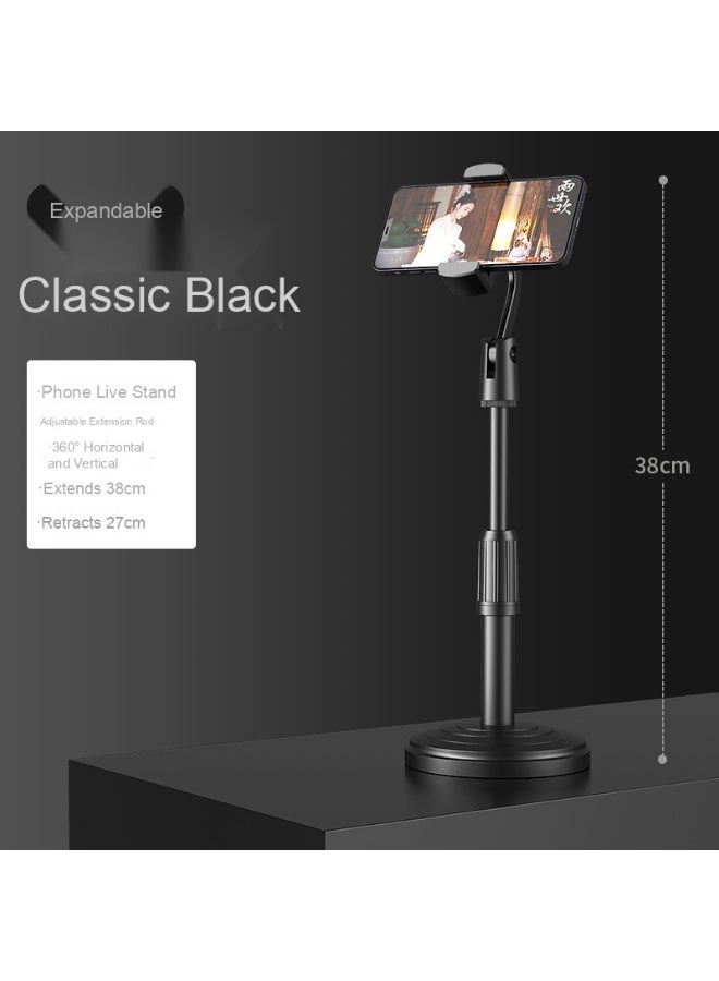 Adjustable Phone Stand with Weighted Base, Desktop Lazy Stand for Live Streaming, Mobile Phone Holder