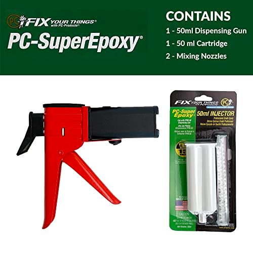 PC Products PC-Super Epoxy Adhesive Paste Kit, Two-Part with 50ml Cartridge and PPM-50 Dispensing Gun, Translucent 588 - Image 2