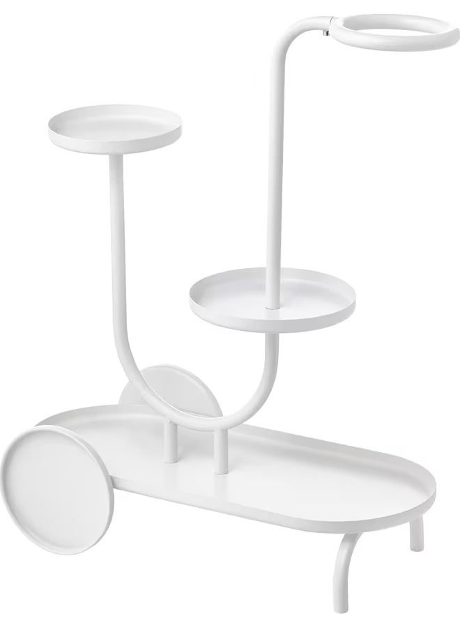 Generic CHILISTRÅN Plant stand with wheels, white, 75 cm - Image 1
