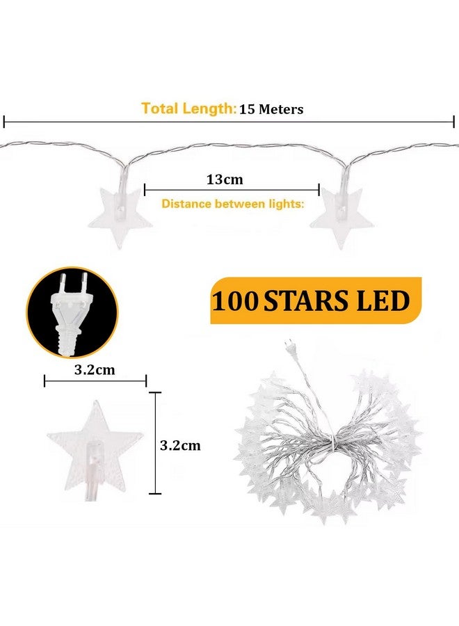 fizzytech أضواء خيوط الجنية البلاستيكية من فيزيتيك لتزيين المنزل - هدايا عيد الميلاد نافراتري عيد الحب مع 8 أوضاع وميض (15 متر 100 ليد، متعددة الألوان) - Image 3
