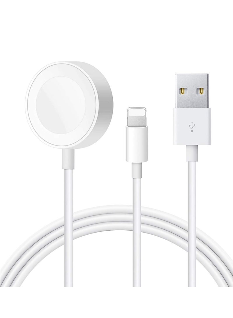 New Stylish Magnetic Charging Cable: Apple Watch & iPhone MFi Certified (1.5m) - Image 1