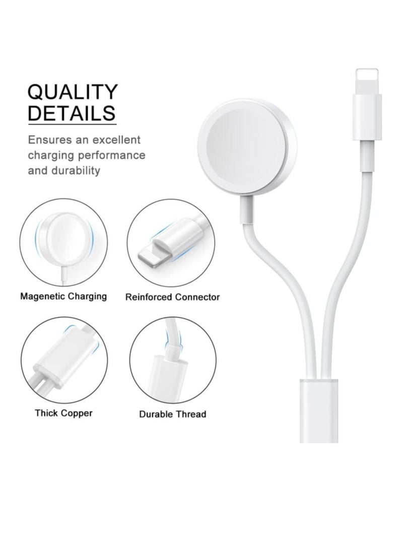 New Stylish Magnetic Charging Cable: Apple Watch & iPhone MFi Certified (1.5m) - Image 2