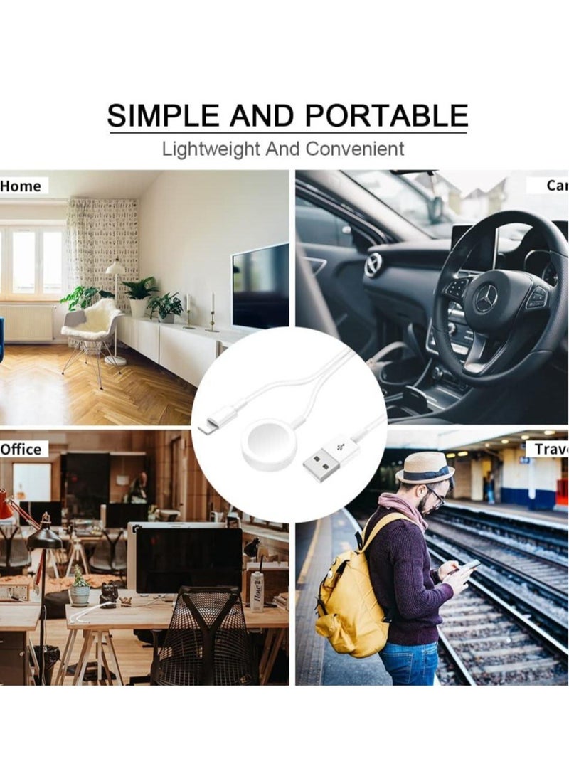 New Stylish Magnetic Charging Cable: Apple Watch & iPhone MFi Certified (1.5m) - Image 3