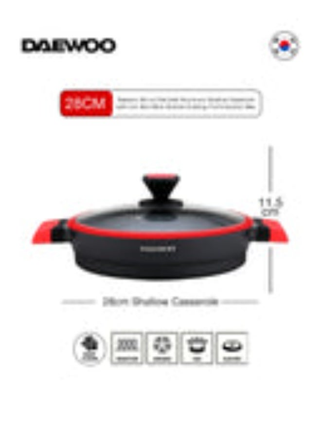 Daewoo 28cm shallow X Series - DCC 2802  (Black & RED) - Image 4