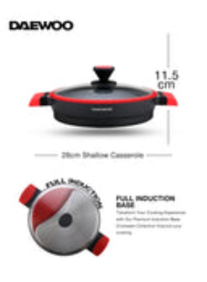 Daewoo 28cm shallow X Series - DCC 2802  (Black & RED) - Image 5