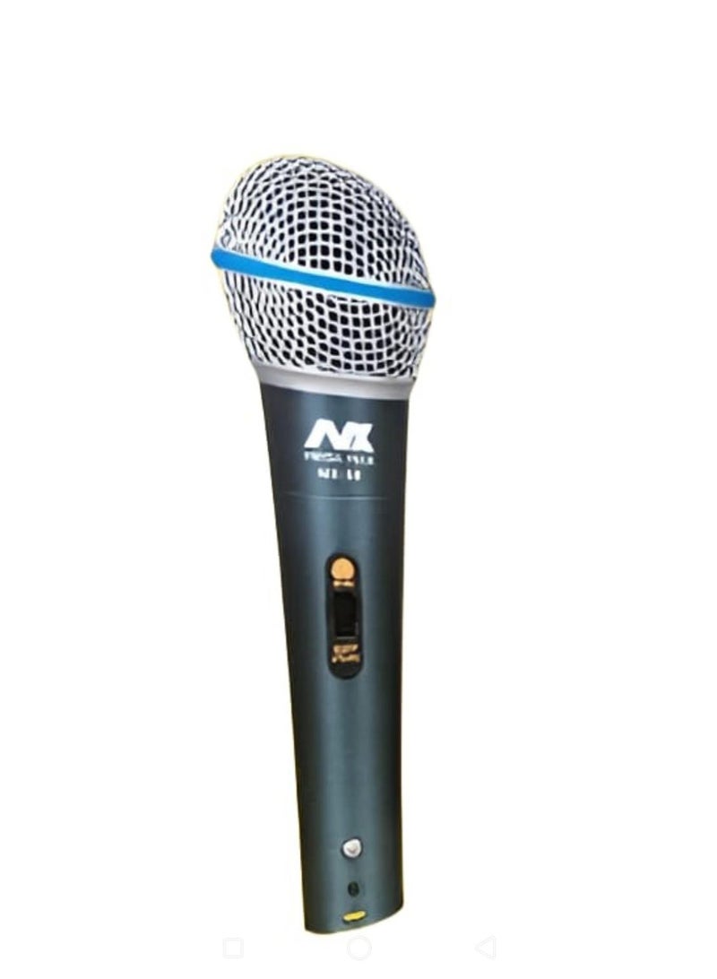 Mega Max MX-58 Wired Dynamic Vocal Microphone – Durable Design with High-Quality Audio Performance