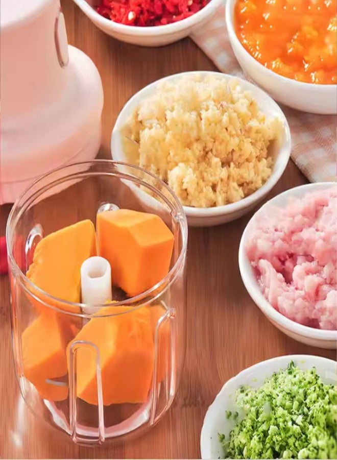 مطحنة طعام صغيرة أوتوماتيكية، مفرمة ثوم كهربائية، مطحنة مطبخ محمولة، مطحنة طعام قابلة للشحن عبر USB، خلاط توابل صغير، معالج طعام مدمج، مطحنة خالية من BPA، مفرمة طعام بلمسة واحدة، أداة مطبخ، مطحنة بشفرة من الفولاذ المقاوم للصدأ - Image 4