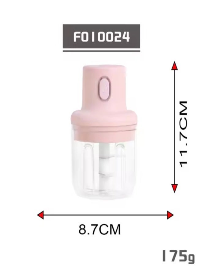 مطحنة طعام صغيرة أوتوماتيكية، مفرمة ثوم كهربائية، مطحنة مطبخ محمولة، مطحنة طعام قابلة للشحن عبر USB، خلاط توابل صغير، معالج طعام مدمج، مطحنة خالية من BPA، مفرمة طعام بلمسة واحدة، أداة مطبخ، مطحنة بشفرة من الفولاذ المقاوم للصدأ - Image 5