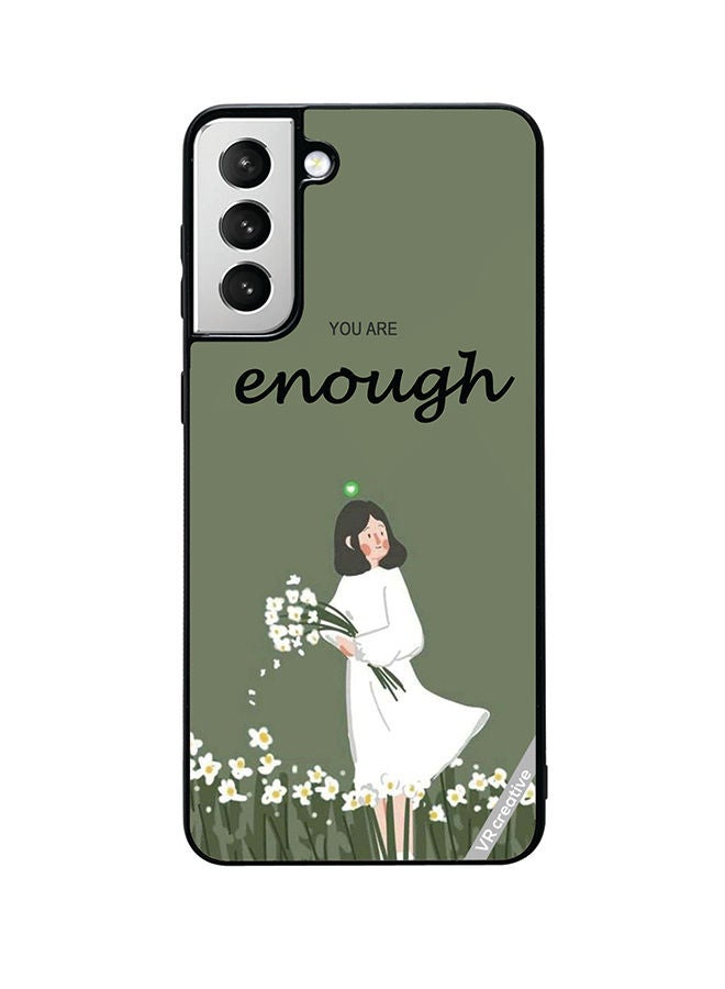 VR CREATIVE Protective Case Cover For Samsung Galaxy S22 5G You Are Enough Design Multicolour - Image 1