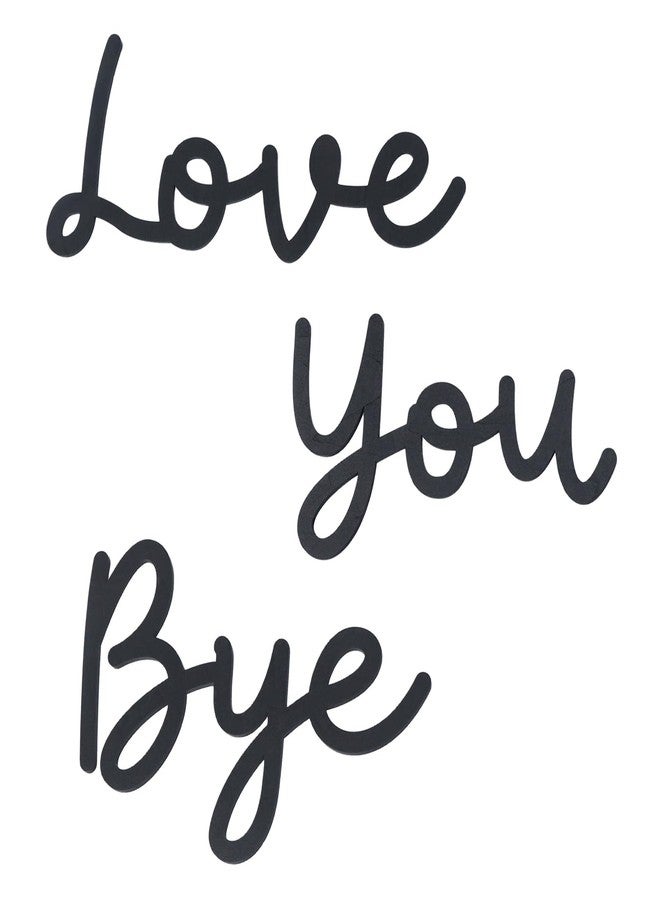 OYEFLY Love You Bye Wood Sign,Express Love and Warm for Your Family Lovers Wall Art Decor (Medium, style 1) - Image 1