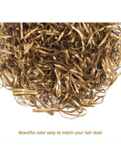 HOYOLS Hair Bands Hair Ties Elastic Rubber Bands Ponytail Mini Soft For Women Girl 1000 Piece Pack Golden Color (Gold Metal) Tpr  - Image 3