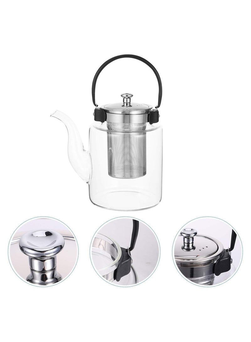 tbh 1500ml Heat-Resistant Glass Teapot with Removable Stainless Steel Infuser, Loose Leaf Tea & Herbal Kettle - Image 5