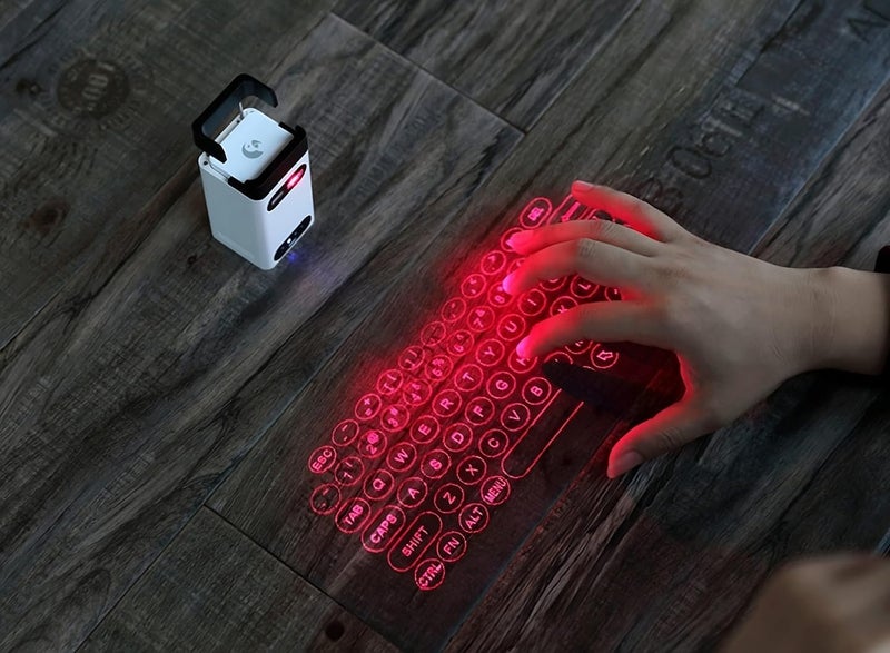 ETZIN Laser Projection Keyboard, Bluetooth Virtual Keyboard with Mouse, Power Bank, Compatible with Windows/iOS/Android/Mac OS - Image 2