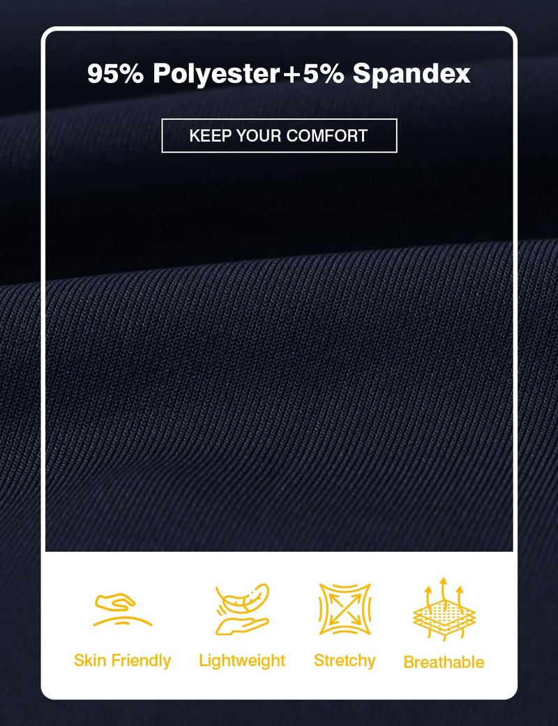 Gopune Men's Tracksuits 2 Piece Casual Athletic Jogging Warm Up Sweat Suits Workout Sports Sets,Navy XL - Image 4