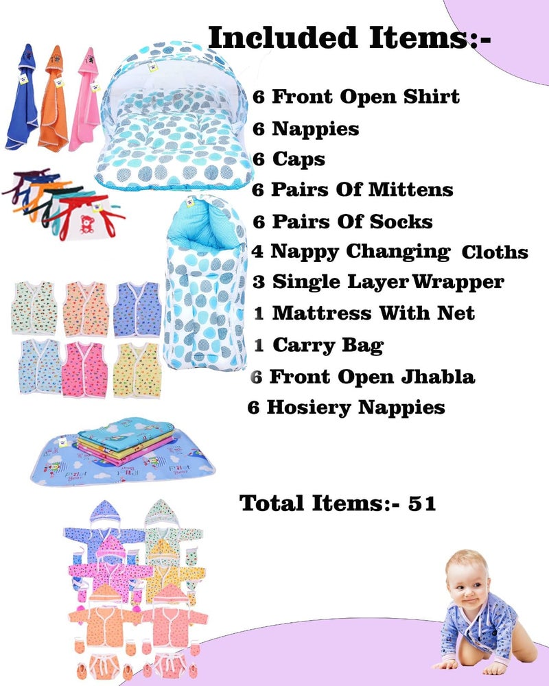 Toddylon Clothing Gift Set -53 Combo | Infant Baby Product | Infants Baby Essentials | Perfect for Newborns | Ideal for 0–6 Months (Multicolor) - Image 3