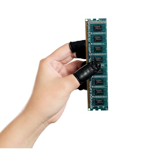 Bertech Black ESD Anti-Static Finger Cots, 4 Mil Thick, Small (Pack of 720) - Image 3