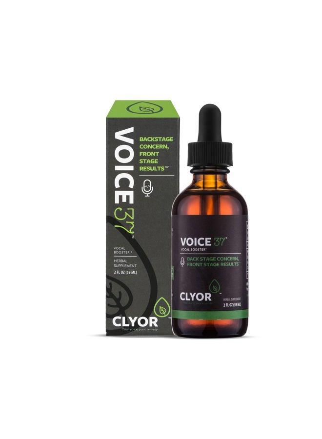 CLYOR Voice37- All Natural Voice Remedy for Singers - Boosts Your Voice - Soothes and Relieve Hoarseness - Lubricates Vocal Cords - Removes Mucus - Enhances Your Singing and Speaking - 2 oz - Image 1
