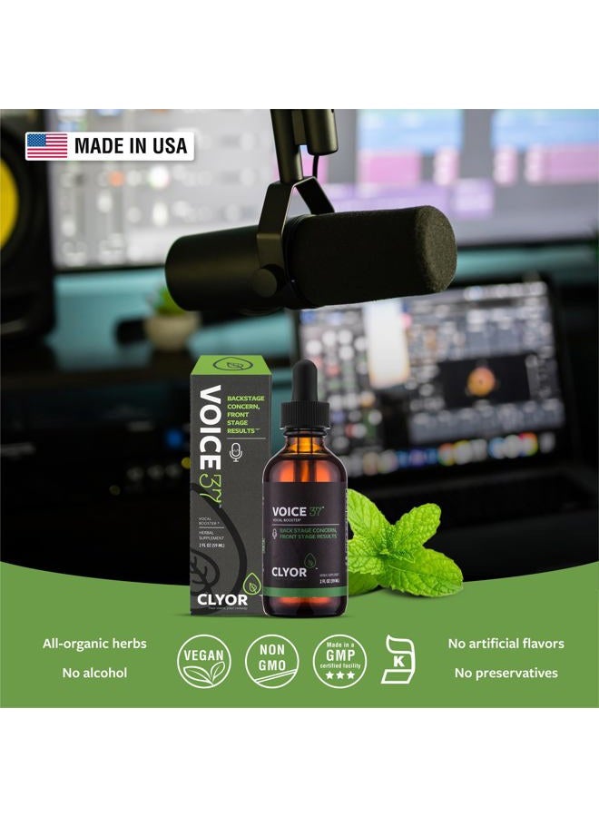 CLYOR Voice37- All Natural Voice Remedy for Singers - Boosts Your Voice - Soothes and Relieve Hoarseness - Lubricates Vocal Cords - Removes Mucus - Enhances Your Singing and Speaking - 2 oz - Image 5