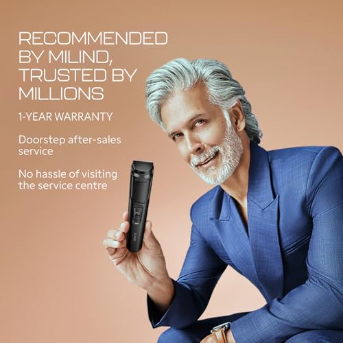 Zlade Jaws Blitz Beard Trimmer for Men, Super Fast Charging with USB C , 40 Length Settings from 0.5mm to 20mm, 90 mins runtime, Charging Indicator, No Oil Needed, Self Sharpening, Detachable Washable Blades - Image 5