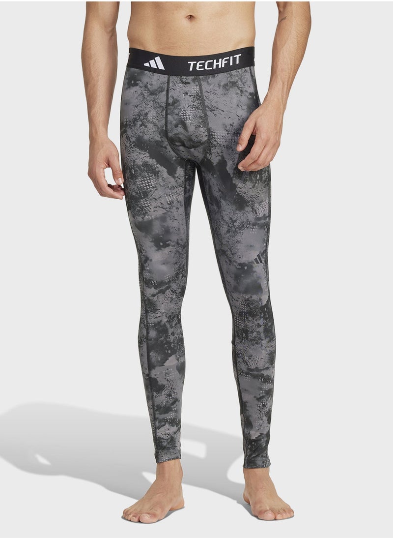Adidas Techfit Aop Tights  - Image 1