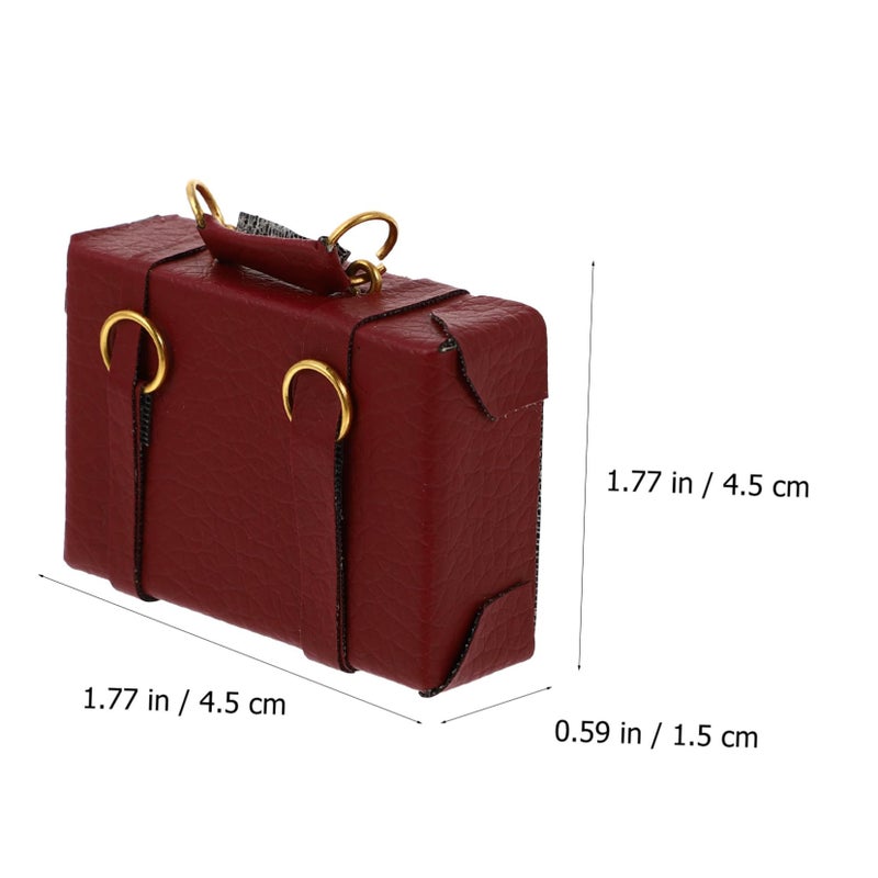 Red Miniature Dollhouse Decor 1 12 Scale Accessory for Small Home Decoration - Image 3