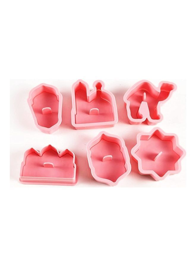 NIBEMINENT 6-Piece Mubarak Cookie Cutter Pink - Image 2