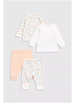 mothercare بيجامات أطفال بطبعة حديقة الزهور - عبوة من قطعتين  - Image 1