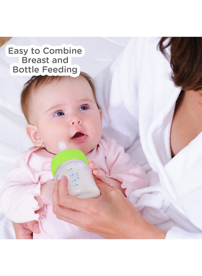Mee Mee 250ml Easy Flo Premium Baby Feeding Bottle (Green, Pack of 2) - Image 4