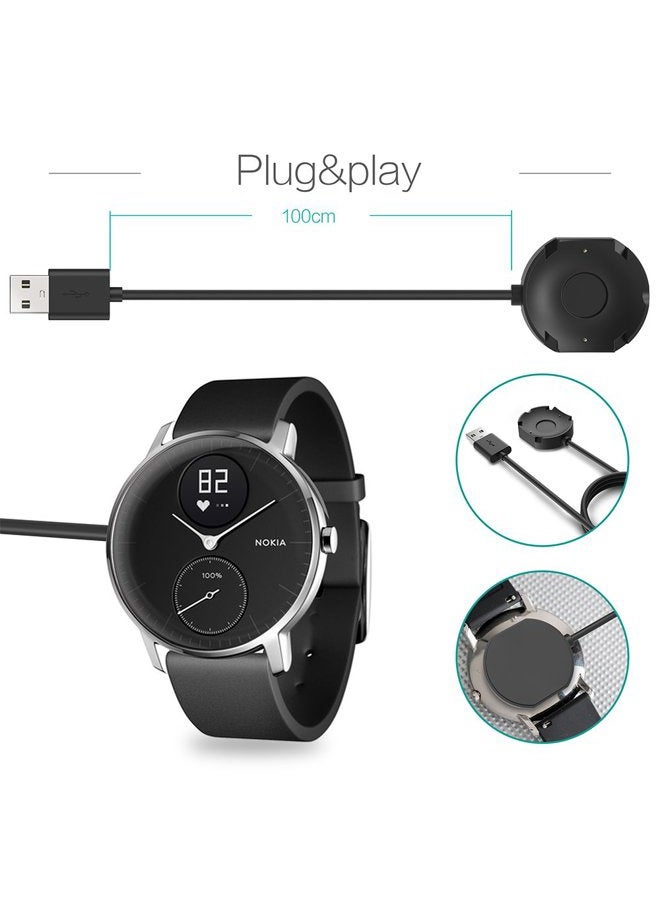 TUSITA Charger Compatible with Withings Steel HR | Nokia Steel HR - 1M - Image 3