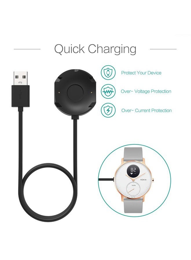 TUSITA Charger Compatible with Withings Steel HR | Nokia Steel HR - 1M - Image 2