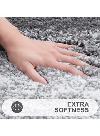 Luxury Bathroom Rug Mat, Extra Soft and Absorbent Microfiber Bath Rugs, Non-Slip Plush Shaggy Bath Carpet, Machine Wash Dry Gradual Grey - view 4