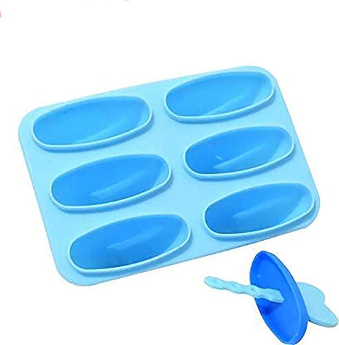 UNEQUETREND Unequetrend 6 Cells Ice Cream Mold Plastic DIY Popsicle Mould Lolly Candy Maker Brown - Image 4