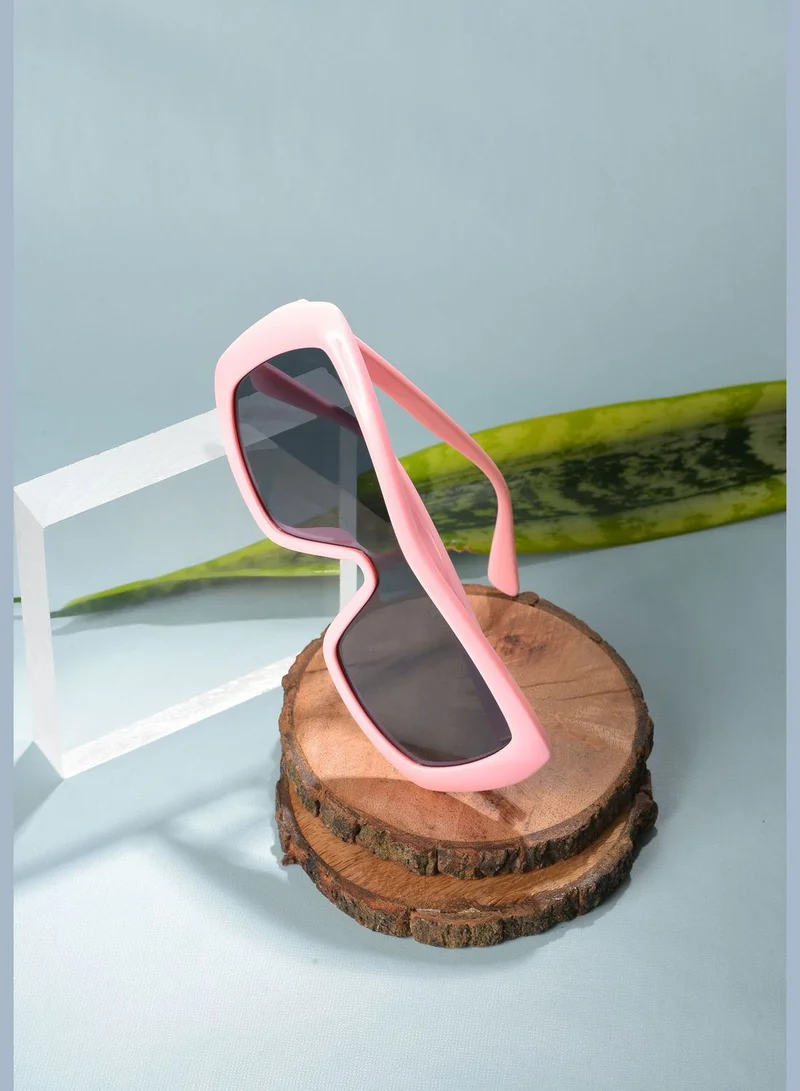 Haute Sauce Women Black Lens Pink Wayfarer Sunglasses