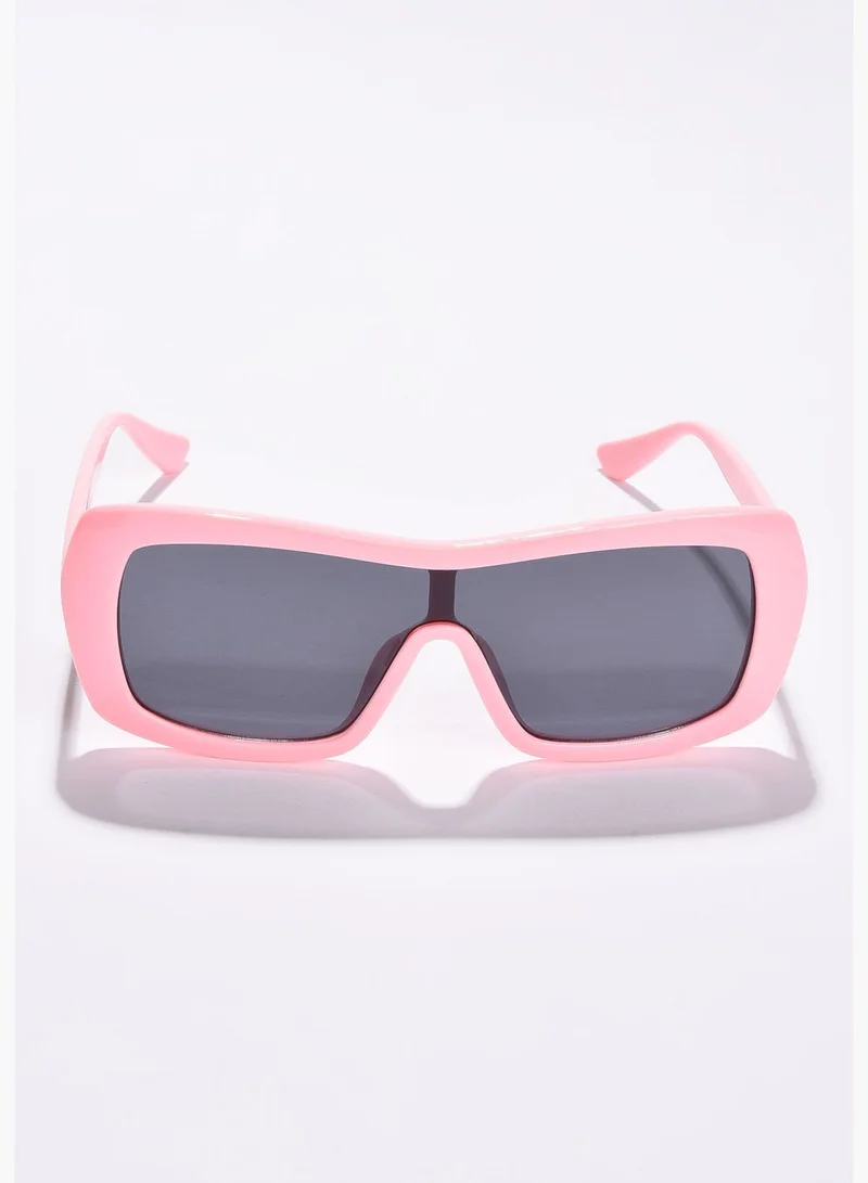 Haute Sauce Women Black Lens Pink Wayfarer Sunglasses