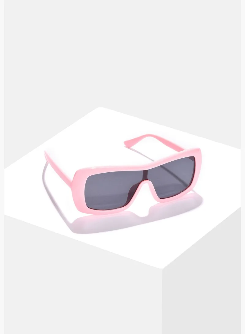 Haute Sauce Women Black Lens Pink Wayfarer Sunglasses