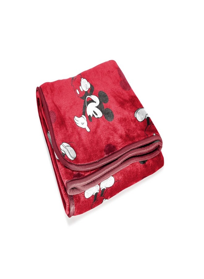 Jay Franco Disney Mickey Mouse Plush Throw Blanket - Measures 50 x 60 Inches - Kids Super Soft Red Fleece Bedding - Image 4