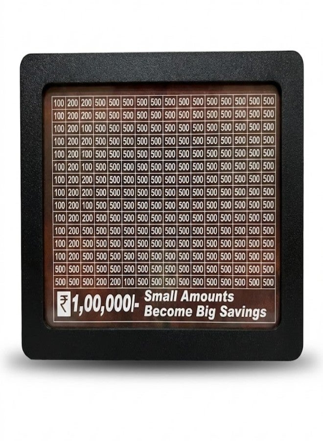 AR ART Money Saving Box for Adults and Kids - 100000 Piggy Bank with Large Capacity for Challenge Goals - Image 1