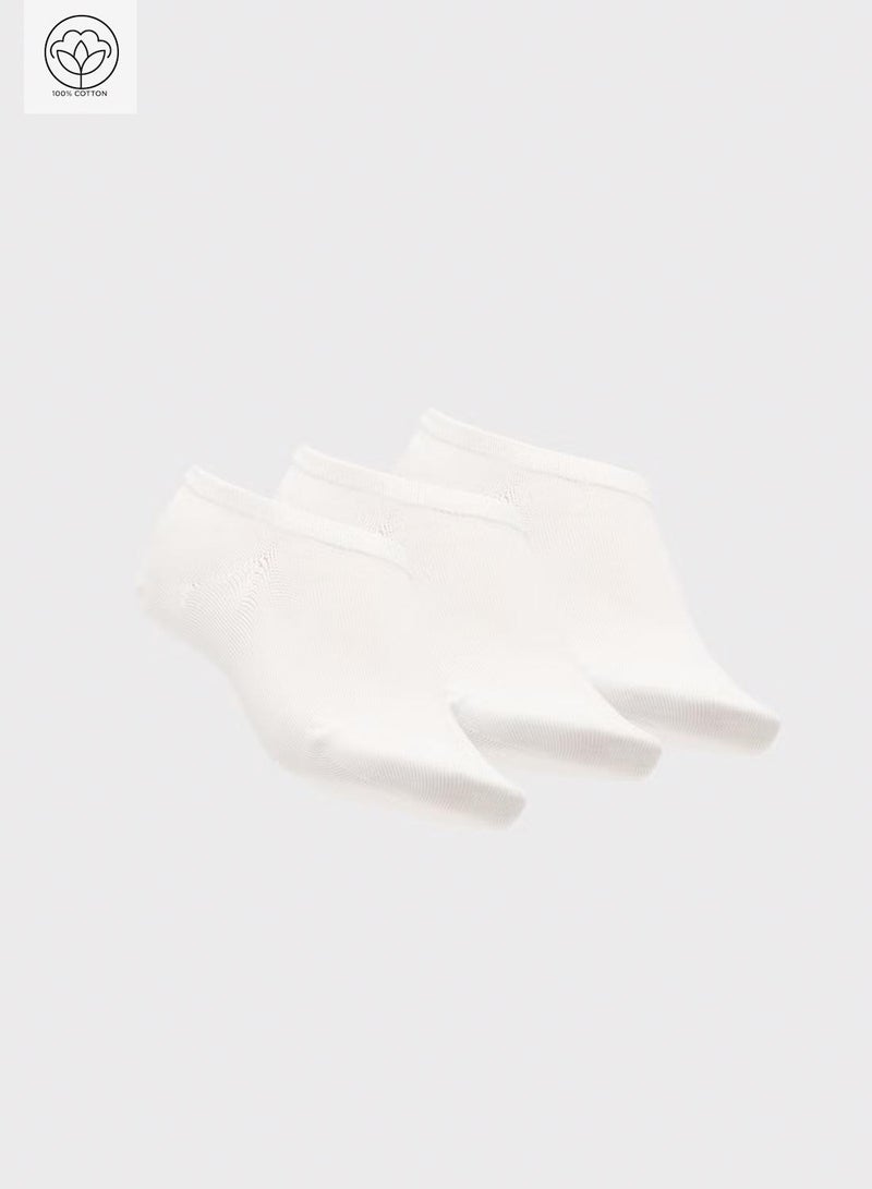 جينجر جوارب تدريب قطنية غير ظاهرة بثلاث قطع - Image 1