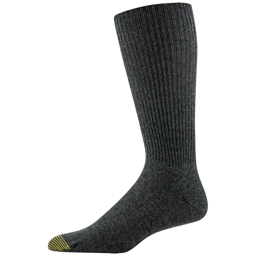 GOLDTOE Men's Fluffies Casual Crew Socks, Assorted (3-Pairs), Large - Image 3