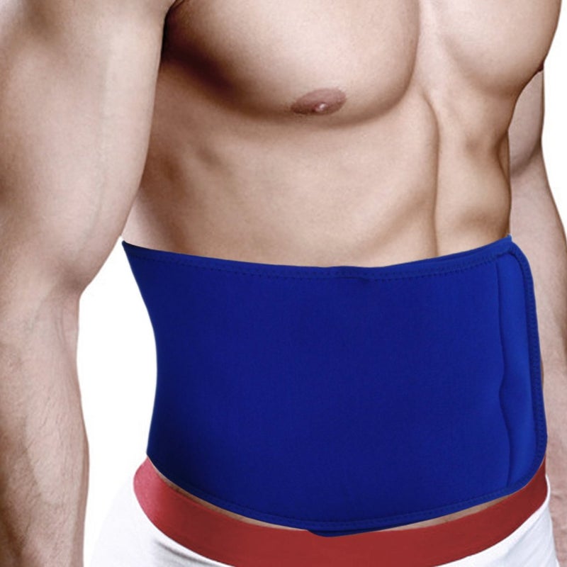 FakeFace Breathable Neoprene Compression Waist Trimmer Belt Lower Back Lumbar Support Brace Adjustable Sweat Enhancer Exercise Sauna Band Strap Weight Loss Ab Wrap for Men Women - Image 1