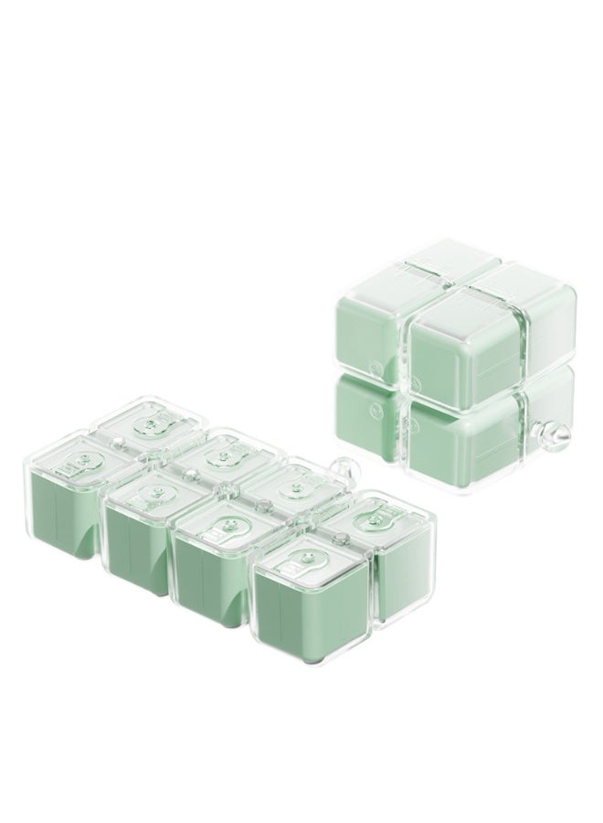 Magic Cube Pill Organizer with Lanyard, 8-Compartment Portable Pill Case for Vitamins, Fish Oil, Medication & Daily Supplements - Image 2