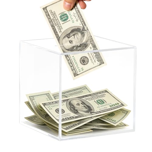 Thingrific Clear Piggy Bank for AdultsKids Acrylic Unopenable Money Box for Cash Coin Saving Must Break to Open Money Saving Jar for Adults Boys Girls Size 472 - Image 1