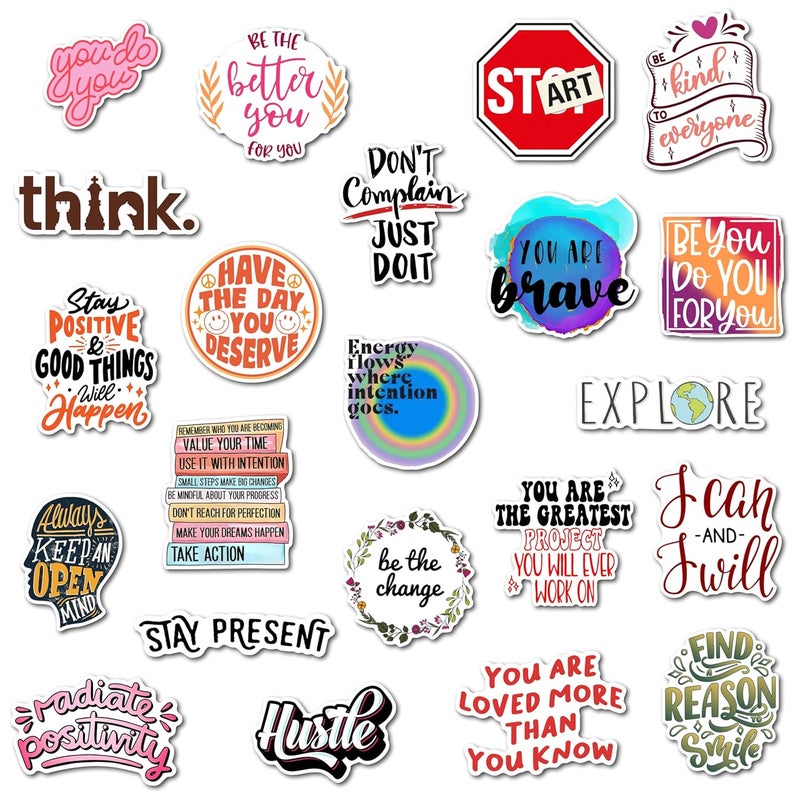 WallDesign Dream Big Motivation Fridge Magnet Set - Inspirational Designs for Daily Encouragement, Durable Metal Surface Magnets (Set of 22) - Image 1