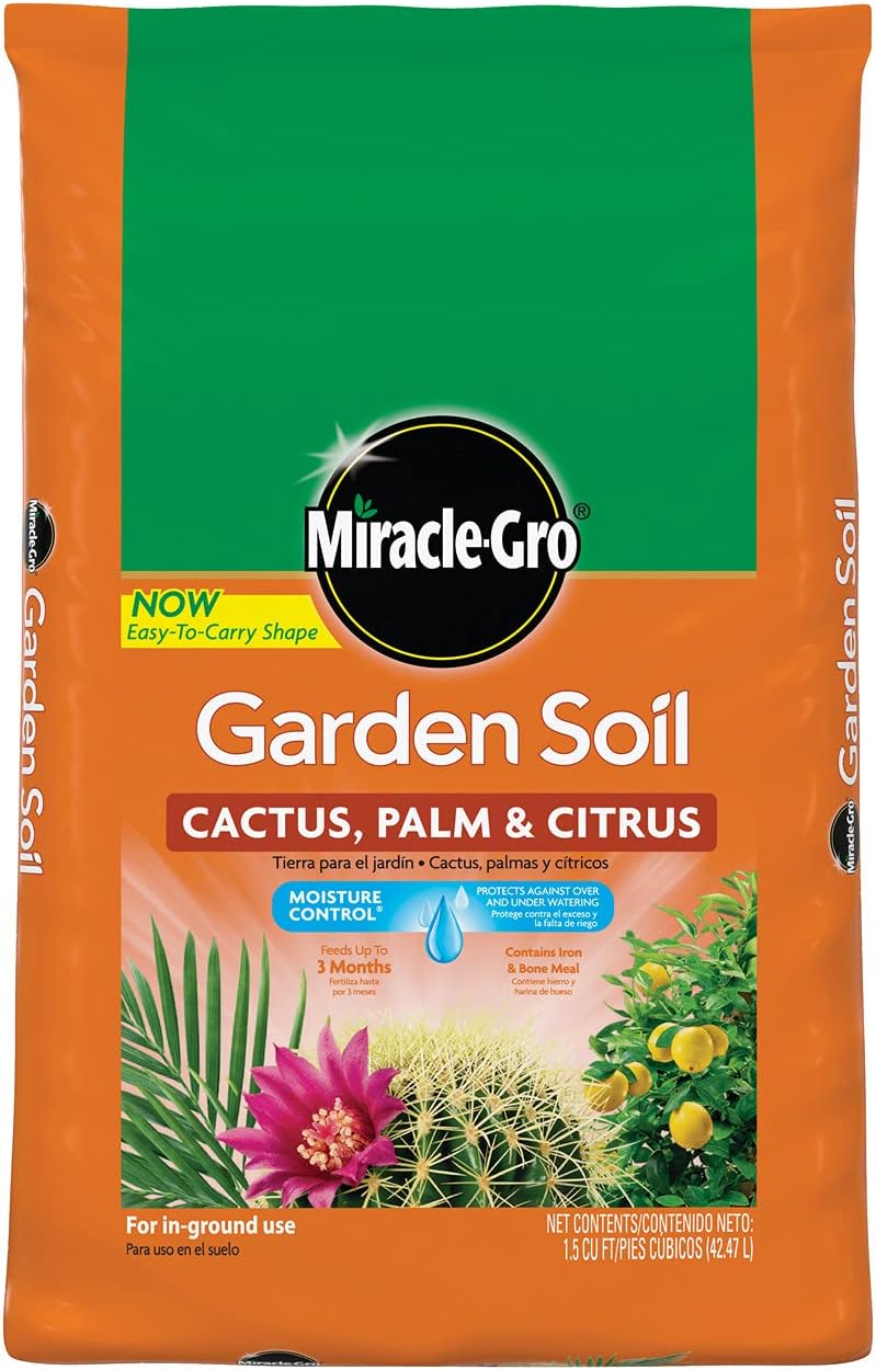 Miracle-Gro تربة الحديقة Miracle-Gro للصبار والنخيل والحمضيات - 1.5 قدم مكعب - Image 1